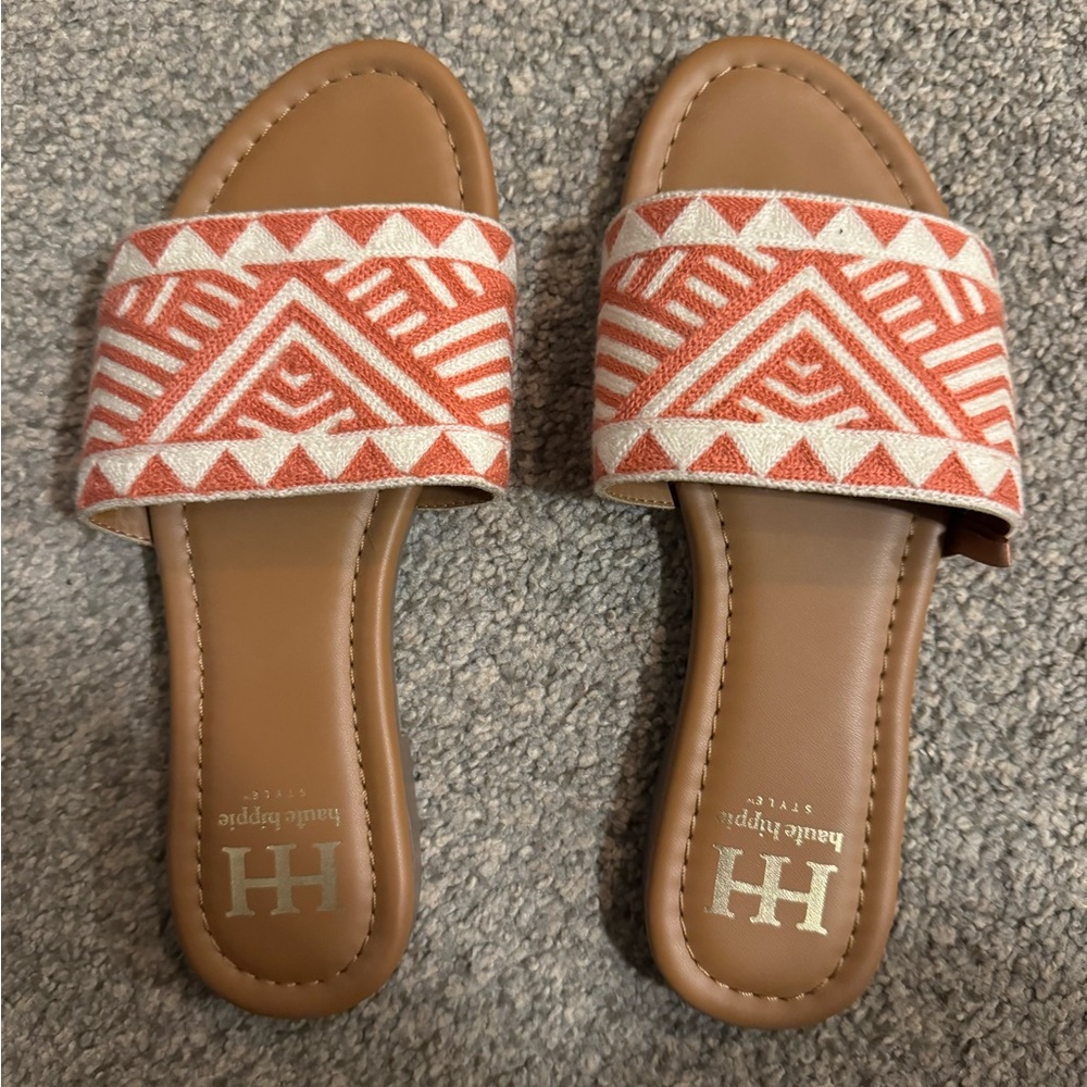 Haute Hippie Brown Leather Sandals